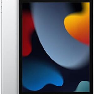 Apple iPad (9th Generation): with A13 Bionic chip, 10.2-inch Retina Display, 64GB, Wi-Fi, 12MP front/8MP Back Camera, Touch ID, All-Day Battery Life – Silver