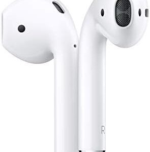 Apple AirPods (2nd Generation) Wireless Ear Buds, Bluetooth Headphones with Lightning Charging Case Included, Over 24 Hours of Battery Life, Effortless Setup for iPhone