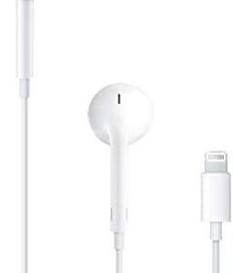 Apple EarPods Headphones with Lightning Connector, Wired Ear Buds for iPhone with Built-in Remote to Control Music, Phone Calls, and Volume