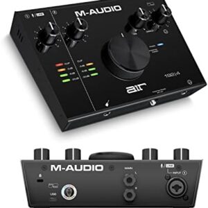 M-Audio AIR 192x4 USB C Audio Interface for Recording, Podcasting, Streaming with Studio Quality Sound, 1 XLR in and Music Production Software