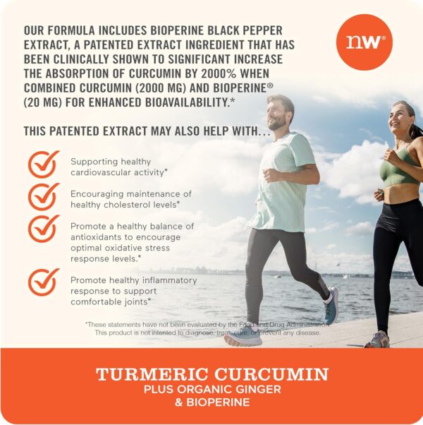 NatureWise Curcumin Turmeric 2250mg - 95% Curcuminoids & BioPerine Black Pepper Extract for Advanced Absorption - Daily Joint and Immune Health Support - Vegan, Non-GMO, 90 Count[30-Day Supply] - Image 5