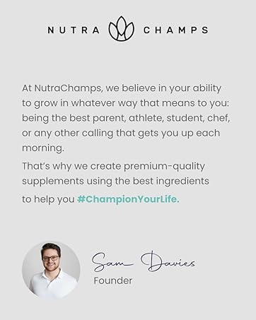 NutraChamps founder message