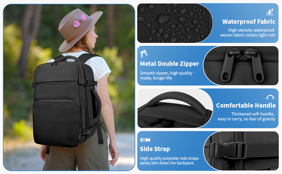 travel backapck carry on backpack for women men