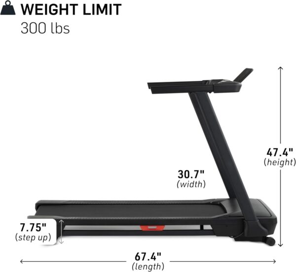 NordicTrack T Series: Perfect Treadmills for Home Use, Walking or Running Treadmill with Incline, Bluetooth Enabled, 300 lbs User Capacity - Image 5