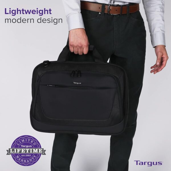 Targus CityLite Laptop Briefcase Shoulder Messenger Bag for 15.6-Inch Laptop, Black (TBT053US) - Image 7