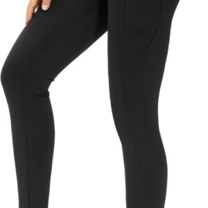 THE GYM PEOPLE Thick High Waist Yoga Pants with Pockets, Tummy Control Workout Running Yoga Leggings for Women