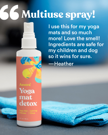 multiuse yoga mat cleaner spray gym equipment weights wipe down aromatherapy