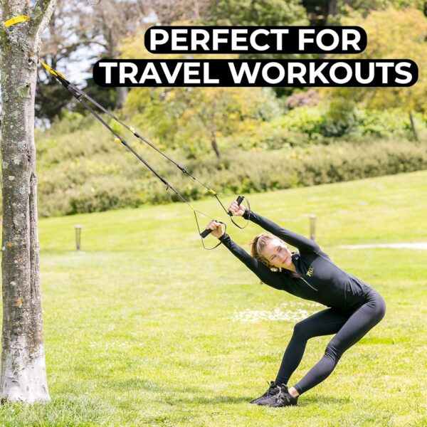 TRX GO Suspension Trainer System, Full-Body Workout for All Levels & Goals, Lightweight & Portable, Fast, Fun & Effective Workouts, Home Gym Equipment or for Outdoor Workouts, Grey - Image 8