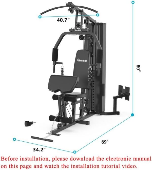 Home Gym Multifunctional Full Body Home Gym Equipment for Home Workout Equipment Exercise Equipment Fitness Equipment SincMill - Image 5