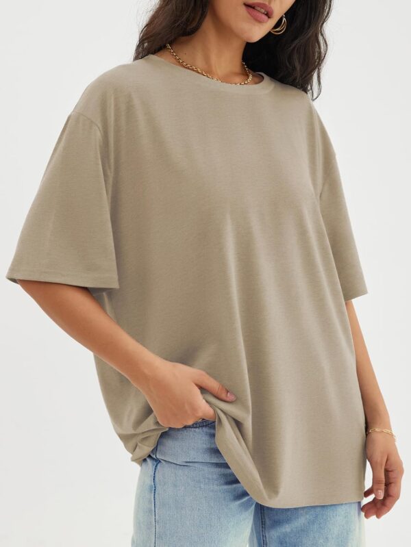 ATHMILE Womens Oversized T Shirts Loose Fit Crewneck Short Sleeve Tops Summer Casual Blouse Y2K 2025 Basic Tee - Image 3