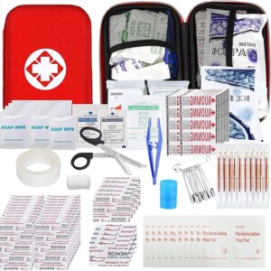 Car First Aid Kits 275Pcs Survival Gear Home Travel Size Small Emergency Kit Tactical Hiking EVA Camping Essentials Backpack Sports Office Boat Urgent Accident