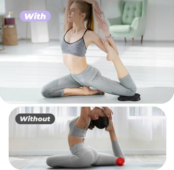 Yes4All 2PCS Yoga Knee Pads Extra Thick, Yoga Kneeling Pad for Pilates Exercise, 13/16 Inches Cushion Knees Elbow Mat Supplies for Women Men Fitness Travel - Image 5