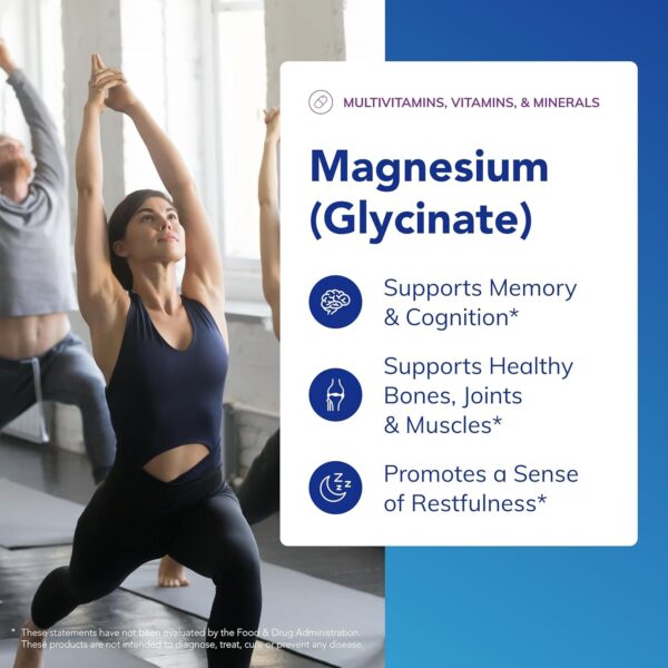 Pure Encapsulations Magnesium (Glycinate) - Supplement to Support Stress Relief, Sleep, Heart Health, Nerves, Muscles, and Metabolism* - with Magnesium Glycinate - 180 Capsules - Image 4