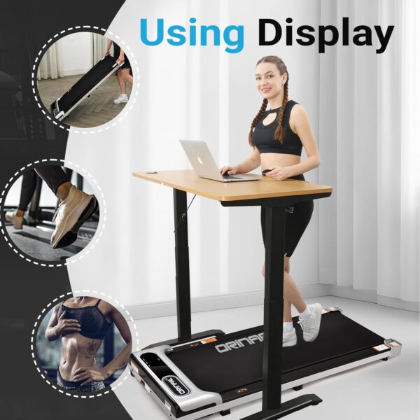 Walking Pad, Under Desk Treadmill for Home and Office, 2.5 HP Portable Treadmill, 3 in 1 Walking Jogging Running Machine with Remote Control, LED Display - Image 7