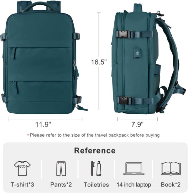 coofay Travel Backpack For Women Men Airline Approved Carry On Backpack Flight Approved Waterproof Sports Luggage Backpack Casual Daypack Small Hiking Backpack - Image 4