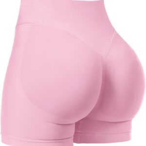 VOYJOY Women Workout Impact Shorts 3.6"/ 4.5"/ 6" Scrunch Butt Lifting Gym Seamless Booty Biker Shorts