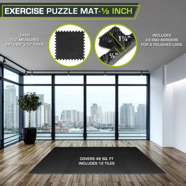 ProsourceFit Puzzle Exercise Mat - Image 2