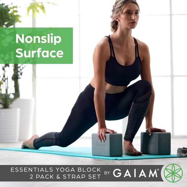 Gaiam Yoga Block - Supportive Latex-Free Eva Foam - Soft Non-Slip Surface with Beveled Edges for Yoga, Pilates, Meditation - Yoga Accessories for Stability, Balance, Deepen Stretches - Image 4