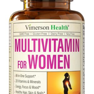 Multivitamin for Women - Daily Womens Multivitamin & Multimineral with Vitamin A, C, D, E, B12, Zinc and More Vitamins for Women - Womens Vitamins for Energy, Focus, and Womens Health. 60 Capsules