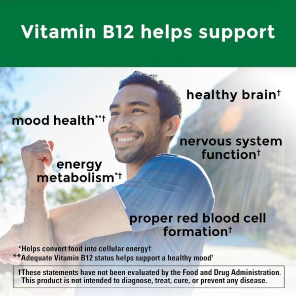 Nature Made Vitamin B12 1000 mcg, Dietary Supplement for Energy Metabolism Support, 150 Softgels, 150 Day Supply - Image 3