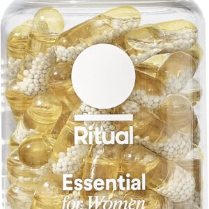 Ritual Multivitamin for Women 18+ with Vitamin D3 for Immune Support*, Vegan Omega 3 DHA, B12, Iron, Gluten Free, Non GMO, USP Verified, 30 Day Supply, 60 Capsules