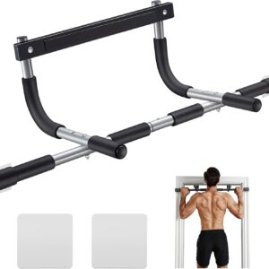 Ally Peaks Pull Up Bar for Doorway | Thickened Steel Max Limit 440 lbs Upper Body Fitness Workout Bar| Multi-Grip Strength for Doorway | Indoor Chin-Up Bar Fitness Trainer for Home Gym Portable