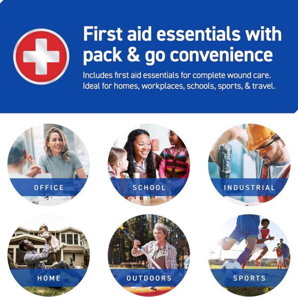 Care Science First Aid Kit, 110 Pieces | FSA HSA Eligible | Professional Use for Travel, Work, School, Home, Car, Survival, Camping, Hiking, and More - Image 2