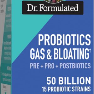 Garden of Life Dr Formulated Once Daily 3-in-1 Complete Prebiotics, Postbiotics & Probiotics for Women and Men - PRE + PRO + POSTBIOTIC Supplement for Gas & Bloating - 50 Billion CFU, 30 Day Supply