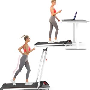 NAYSAYE Treadmills for Home, Folding Walking Pad with Incline, Portable Walking Pad Treadmill with Remote Control and LED Display, Under Desk Treadmill for Home/Office Exercise, Strong Support