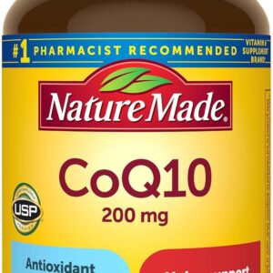 Nature Made CoQ10 200mg, Dietary Supplement for Heart Health Support, 105 Softgels, 105 Day Supply