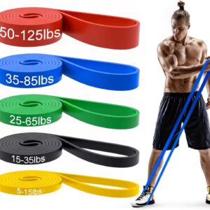 Pull Up Bands, Resistance Bands, Pull Up Assistance Bands Set for Men & Women, Exercise Workout Bands for Working Out, Body Stretching, Physical Therapy, Muscle Training