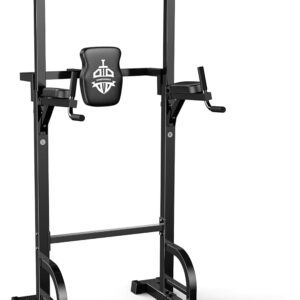 Sportsroyals Power Tower Pull Up Dip Station Assistive Trainer Multi-Function Home Gym Strength Training Fitness Equipment 440LBS