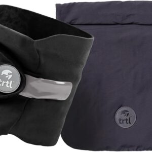 trtl Travel and Airplane Pillow - Real Sleeping Experience on Long Flights - Neck and Shoulder Support - Super-Soft, Lightweight, Easy-to-Carry, and Machine-Washable Flight Pillow